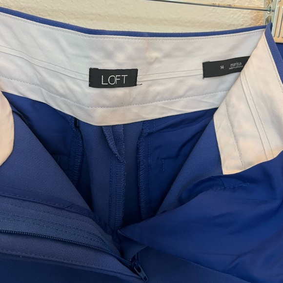 Royal Blue Loft Marisa Slacks - Picture 2 of 5